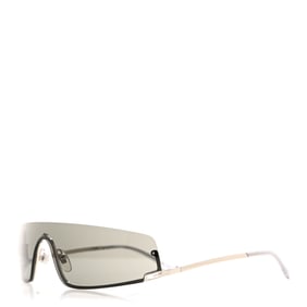 Gucci Metal Mask Shaped Frame Sunglasses