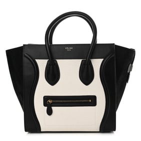 Celine Bullhide Calfskin Nubuck Mini Bi-Color