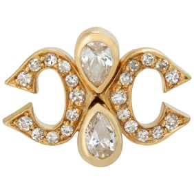 ONLY ONE! Cartier pave diamond double