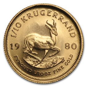 1980 South Africa 1/10 oz Gold
