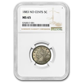 1883 Liberty Head V Nickel No