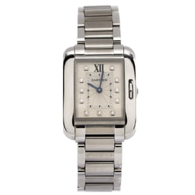 Cartier Tank Anglaise Quartz Watch Stainless