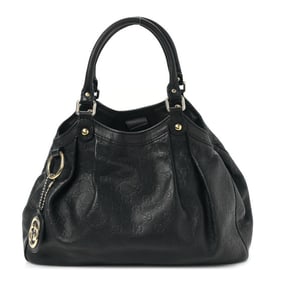 Gucci Guccissima Medium Sukey Tote Black