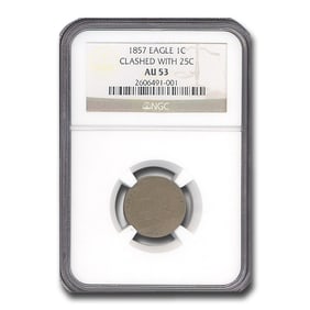 1857 Flying Eagle Cent AU-53 NGC