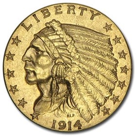1914-D $2.50 Indian Gold Quarter Eagle