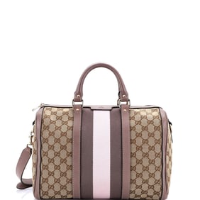 Gucci Vintage Web Boston Bag GG