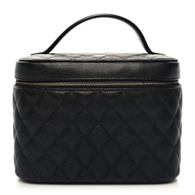 Chanel Caviar Quilted Large Vanity Pouch