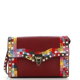 Valentino Garavani Rockstud Flip Lock Flap