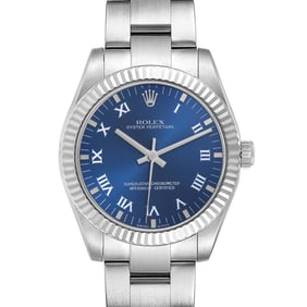 Rolex Oyster Perpetual Midsize Blue Dial