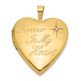 14K Yellow Gold 20mm FOREVER IN