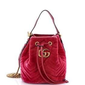 Gucci GG Marmont Bucket Bag Matelasse