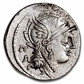 Roman Republic Silver Denarius 100 BC