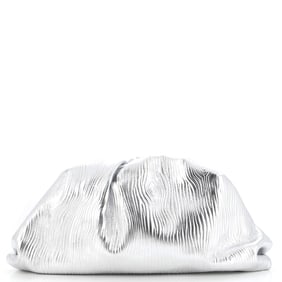 Bottega Veneta The Pouch Metallic Textured