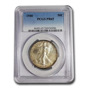 1940 Walking Liberty Half Dollar PR-65