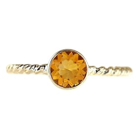 Natural Citrine Ring In 14 Karat