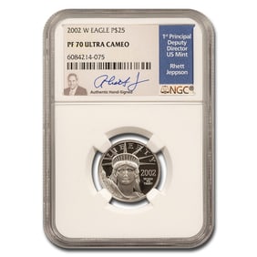 2002-W 1/4 oz Proof American Platinum