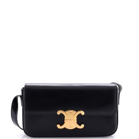 Celine Triomphe East-West Shoulder Bag Smooth