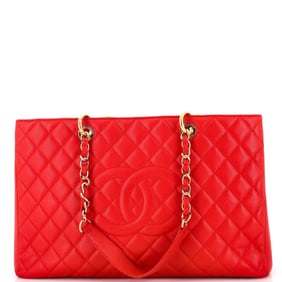 Chanel Grand Shopping Tote Quilted Caviar