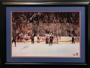 mark messier signed 16x24 framed photo