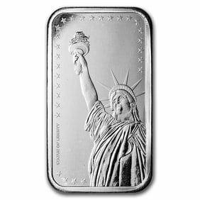 10 oz Silver Bar - Statue