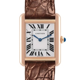 Cartier Tank Solo Silver Dial Rose