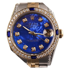 Rolex Datejust Two Tone Jubilee Blue