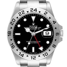 Rolex Explorer II Black Dial Steel