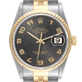 Rolex Datejust Steel Yellow Gold Grey