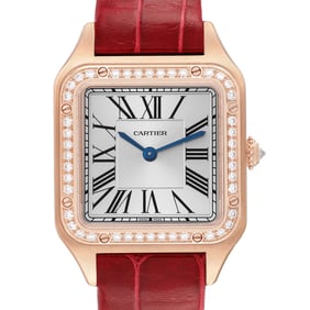 Cartier Santos Dumont 18k Rose Diamond
