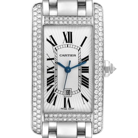 Cartier Tank Americaine White Gold Diamond