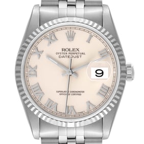 Rolex Datejust Ivory Roman Dial Steel