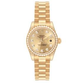 Rolex President Datejust Yellow Gold Diamond
