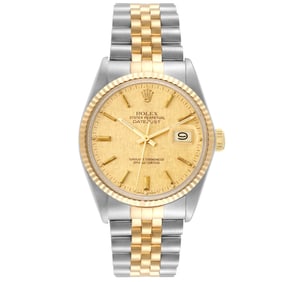 Rolex Datejust Steel Yellow Gold Champagne