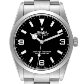 Rolex Explorer I Black Dial Steel