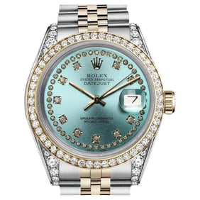 Rolex Datejust Two Tone Diamond Bezel