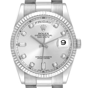 Rolex President Day-Date White Gold Diamond