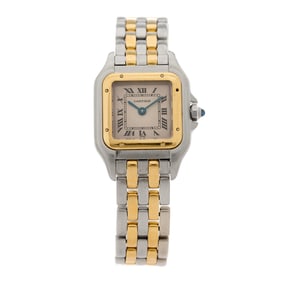 Cartier Stainless Steel 18K Yellow Gold