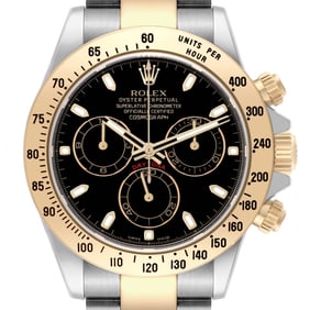 Rolex Daytona Steel Yellow Gold Black