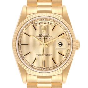 Rolex Day-Date President Yellow Gold Tapestry