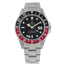 Rolex GMT-Master "Coke" in stainless steel.