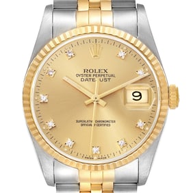 Rolex Datejust Steel Yellow Gold Diamond