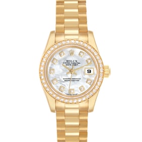 Rolex President Yellow Gold Mother Of