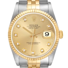 Rolex Datejust Steel Yellow Gold Diamond