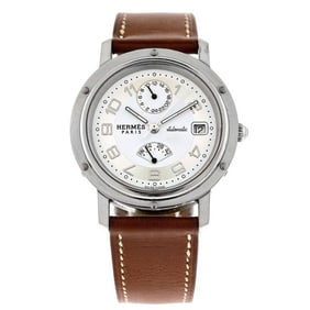 Herme?s Stainless Steel Chronograph automatic Wristwatch