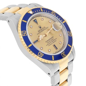 Rolex Submariner 18k Yellow Gold/Steel Serti