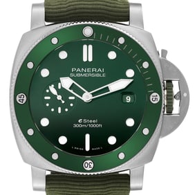 Panerai Submersible QuarantaQuattro Verde Smeraldo Steel