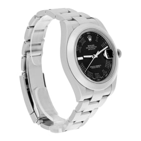 Rolex Datejust II Steel Black Roman