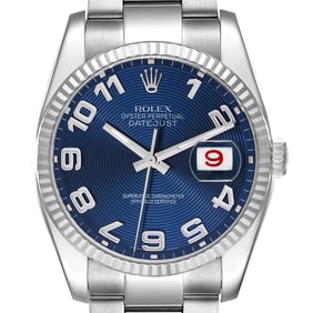 Rolex Datejust Steel White Gold Blue