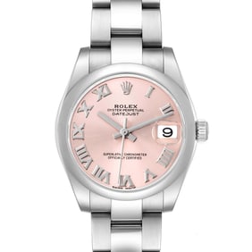 Rolex Midsize Datejust Rose Dial Steel