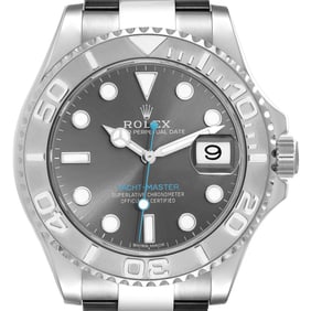 Rolex Yachtmaster Rhodium Dial Steel Platinum